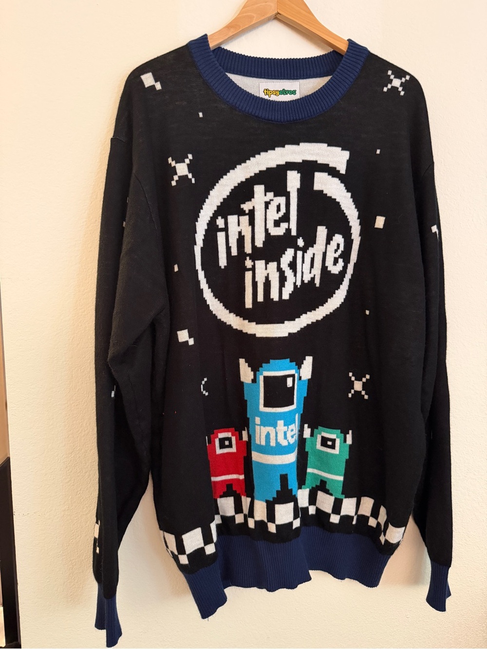 Ugly Christmas Sweater Intel Inside Tipsy Elves 3XL
